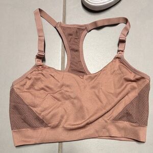 Seamless Tan Maternity Sports Bra